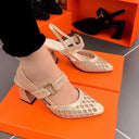 Women's Summer Baotou High Heel Hollow Sandals Size 35 40