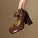 Mary Jane French Retro High Heels for Stylish Women Footwear