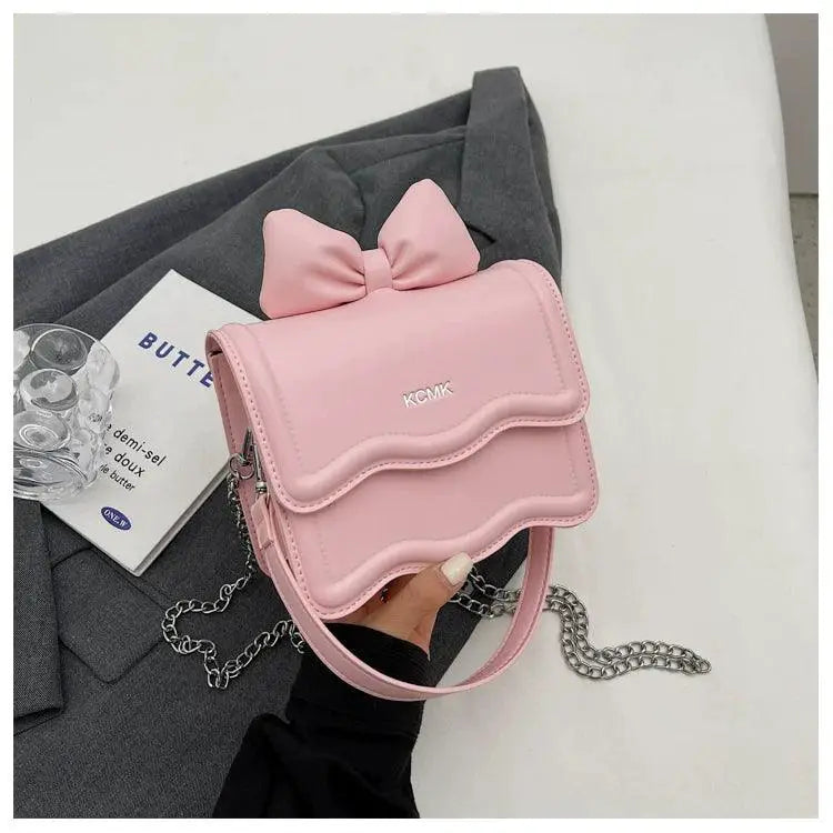 Lampeja Mini Bag White PU Leather Shoulder Bag For Women