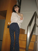 White Chic Korean Style Long Sleeve T-shirt Fashionable Commuting Top