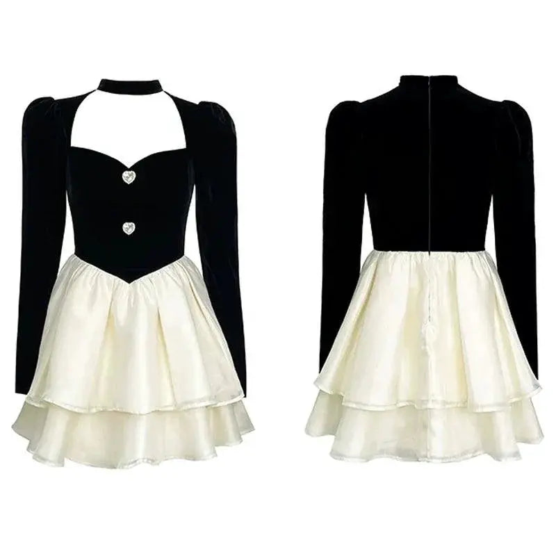 Princess Tulle Tutu Dress Velvet And Tulle Elegance Style