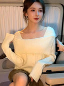 Off Shoulder Sweater For Women Cozy