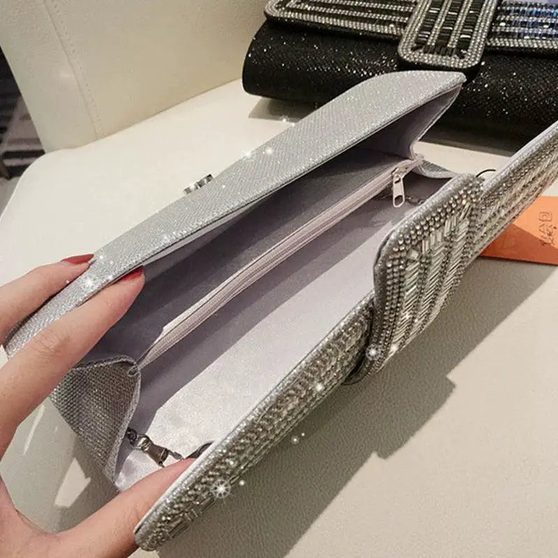Elegant Diamond Clutch for Evening Party Glamour Style