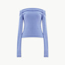 Warm Off-Shoulder Knit Top for Women