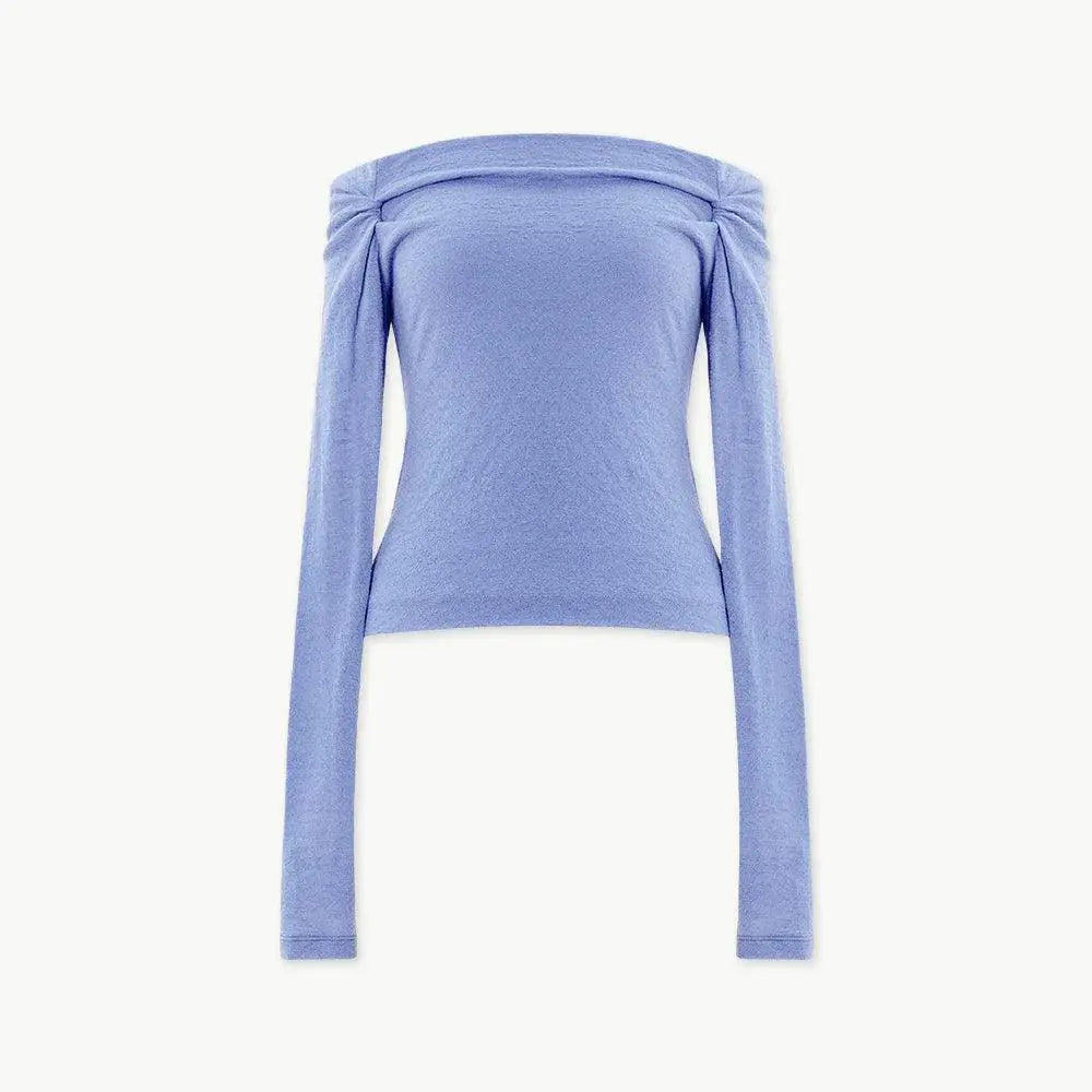 Buckthorn Off Shoulder Knit Shirt Stylish For Women