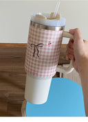 304 Stainless Steel Insulated Ice Cup With Straw Handle