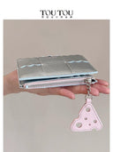 Silver Biscuit Coin Purse Fashionable Womens Wallet