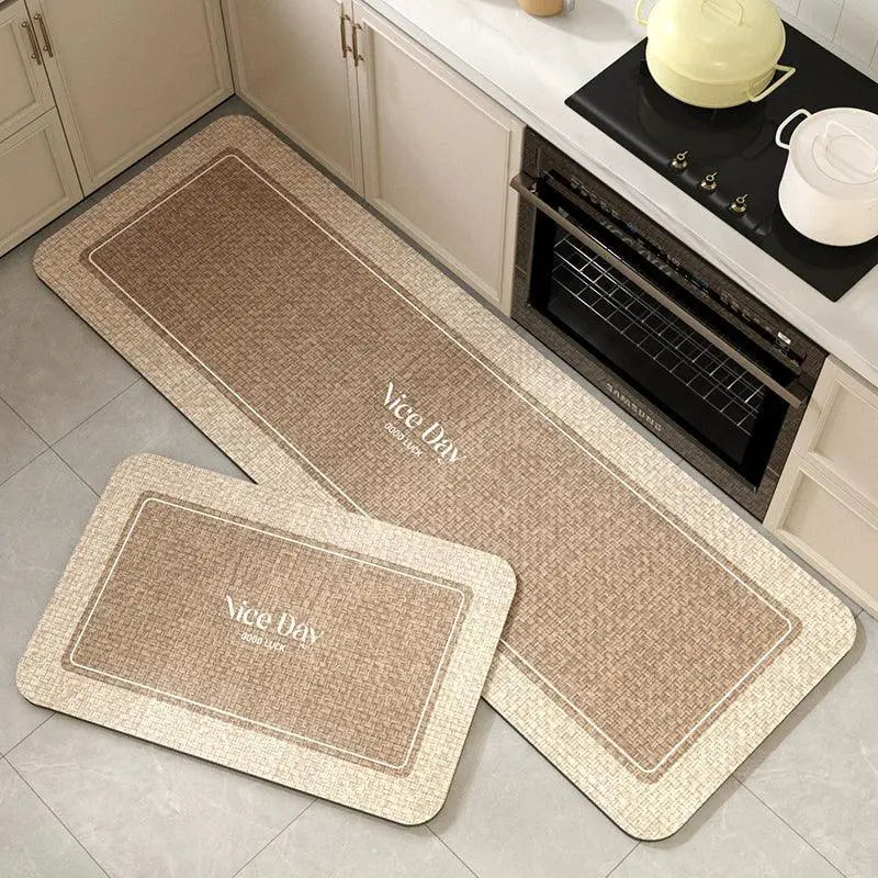 Kitchen Floor Mat Non Slip Oilproof Absorbent Rug Mat
