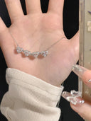 Clover 999 Sterling Silver Necklace for Women Best Selling Gift