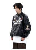 Lang's American Retro Leather Clothing Ins Racing Suit