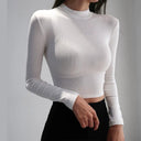 Solid Threaded Long Sleeve Tee for Youth Stylish Fashion