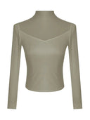 Slim Patchwork Mesh Dress for Women