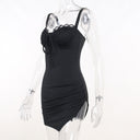 Strap Sexy V-Neck Lace Dress Fashion Suspenders Slim Fit