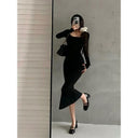 Desire Style Fishtail Dress for Plus-Size Women Chic Fall Fashion