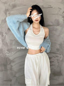 European American Knitted Cardigan Stylish Winter Fashion Choice