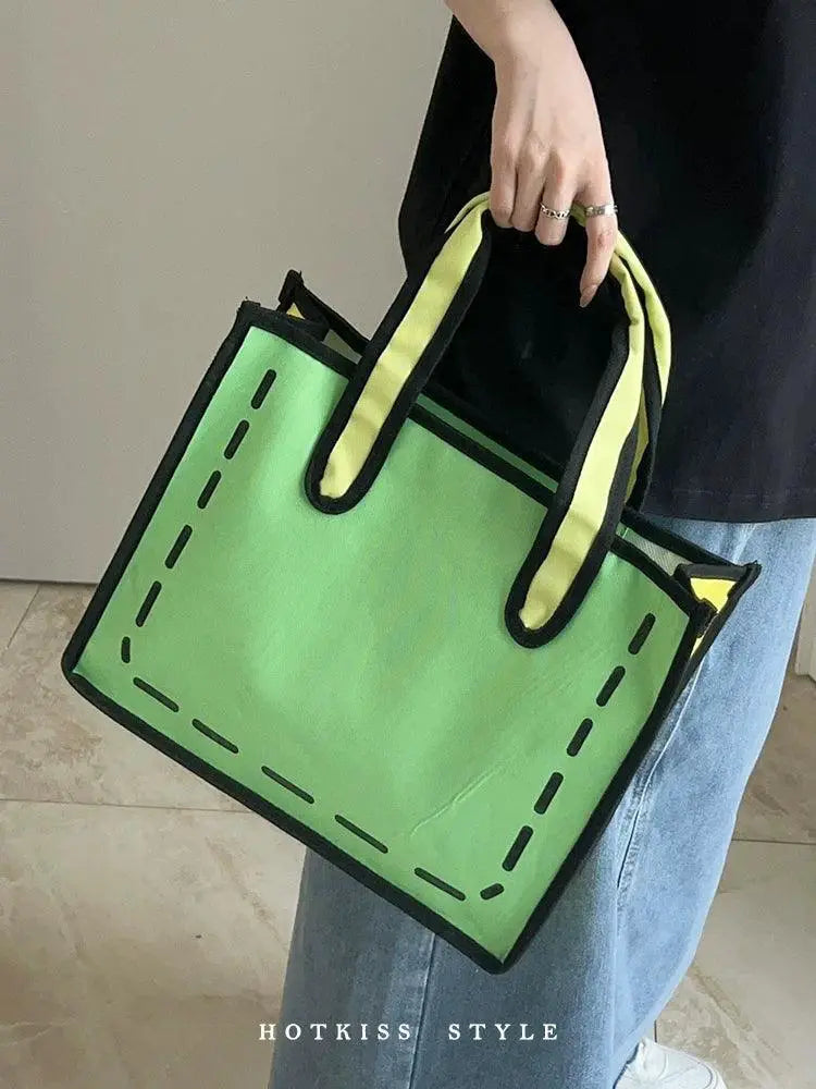 Japanese Style Canvas Shoulder Bag for Everyday Fashion