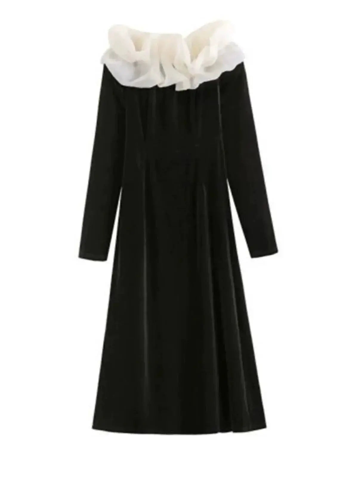 Luxurious Velvet Off Shoulder Dress Chic Elegance Style