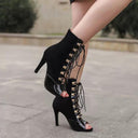 Jazz Lace-up High Heels for Elegant Stylish Occasions