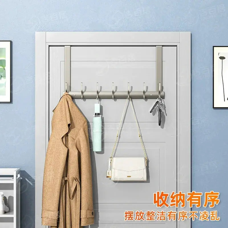 Jibaiju Entrance Door Rear Hook Rack Wall Mounted Storage