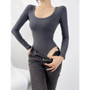 All-Day Comfort U-Neck Top for Office