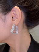 Elegant Heart Wheat Earrings for Women Unique Luxury Design