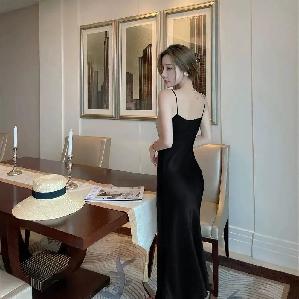 Elegant Acetate Satin Evening Gown For Special Events