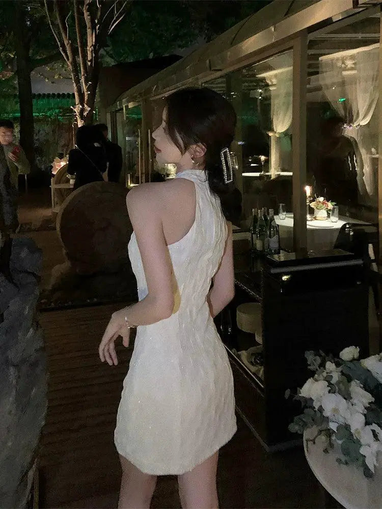 Elegant Sleeveless Cheongsam Dress For Cocktail Parties