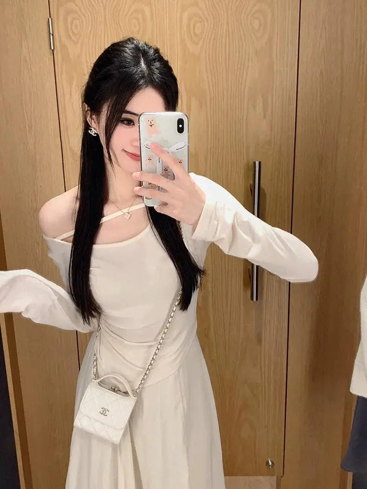 Famouswang V Neck Long Sleeve T Shirt For Women Winter
