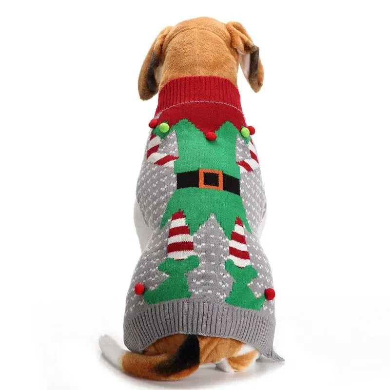 Warm Christmas Dog Sweater for Holidays — product view 8
