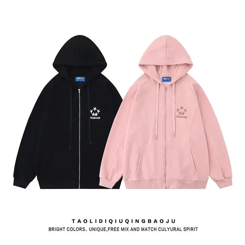 Sweater Pink Xingx Harajuku Style Loose Couple Embroidery