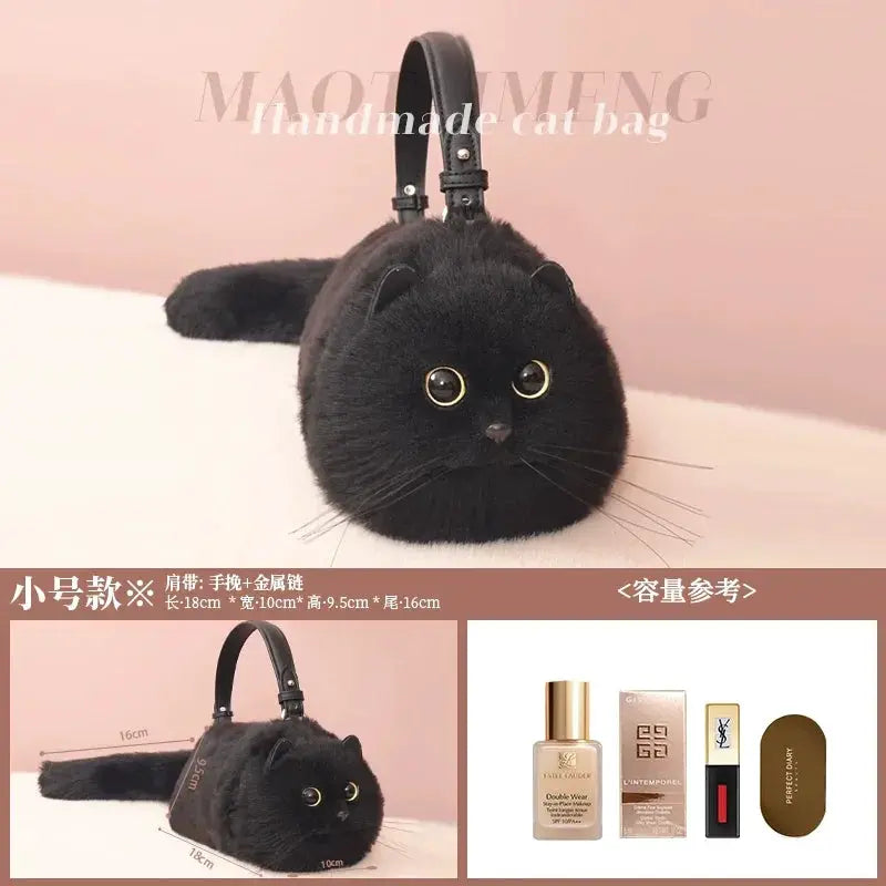 Summer Handmade Cat Shoulder Bag Cute Design Niche Style