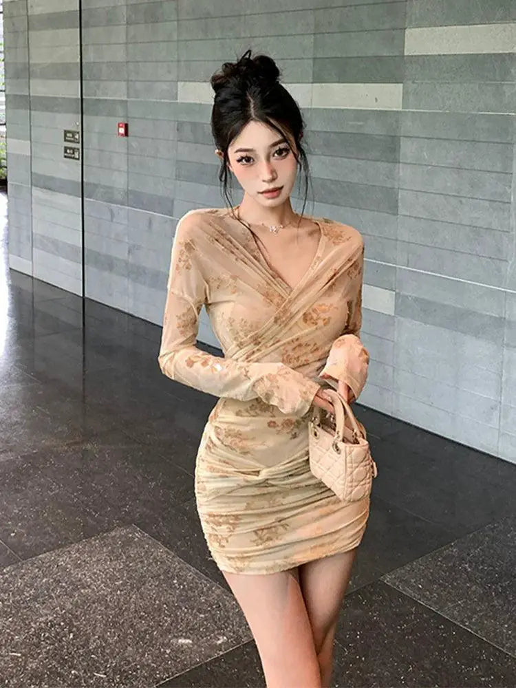Elegant Floral Plus Size Jacquard Dress Fall Elegance