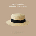 Straw Hat French Girls Travel Seaside Sunshade Lace Cap
