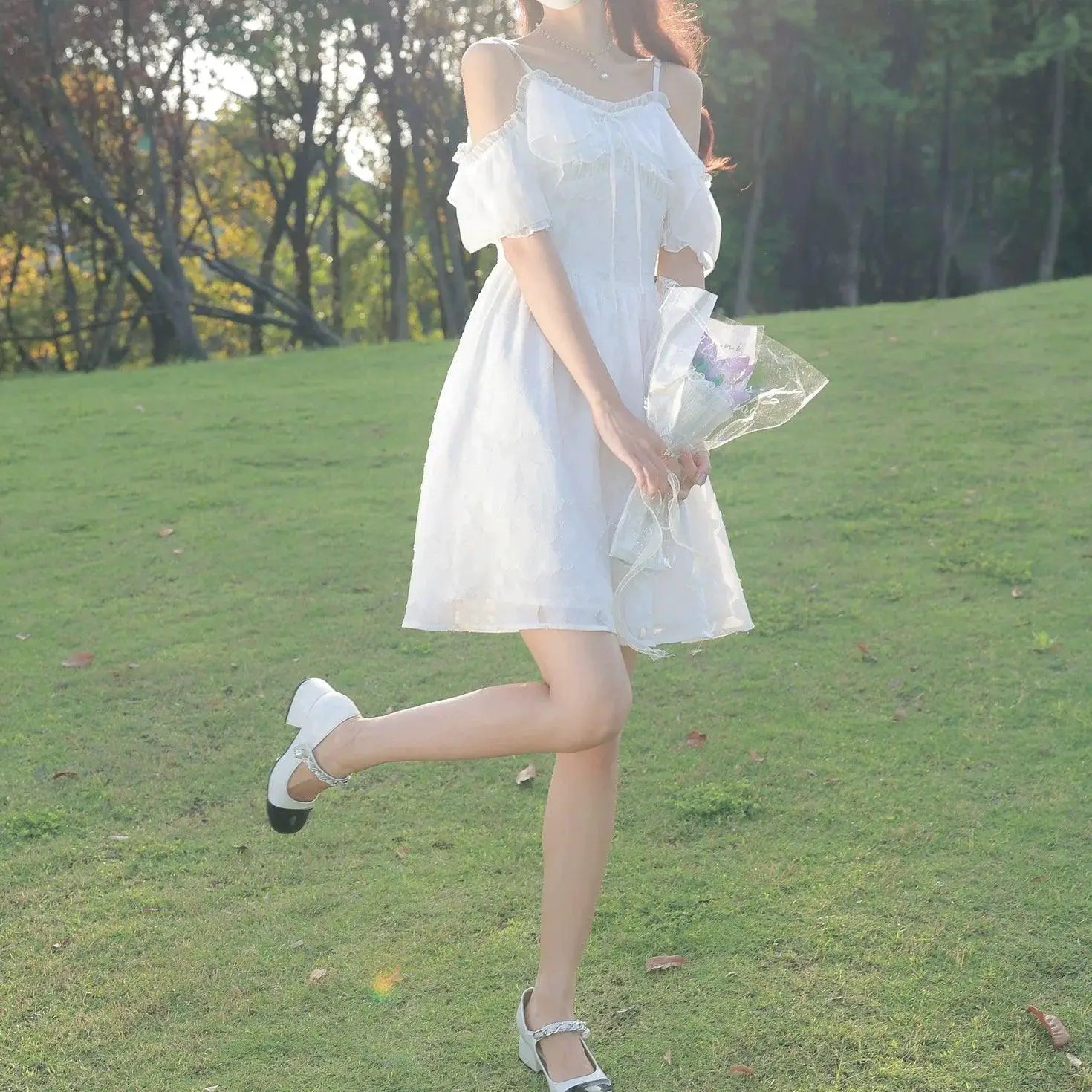 Deer Shell Wind Chimes Skirt Youthful Summer Elegance