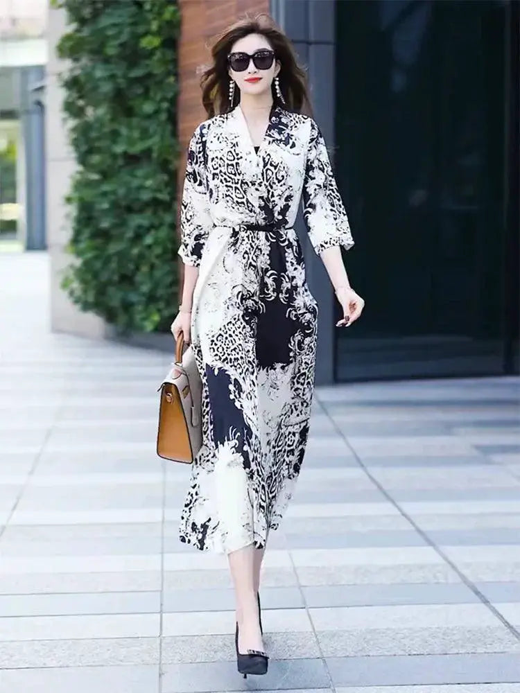 Breathable Mulberry Silk Dress Luxury Attire for Summer