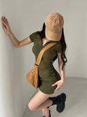 Sophisticated Sheath Dress Chic Lapel & Comfort Fit Style