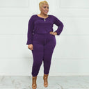 Fall Fashionista Plus Size Romper Jumpsuit Stylish Versatile