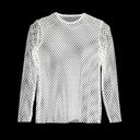 Breathable Mesh Cut Out Top for Women