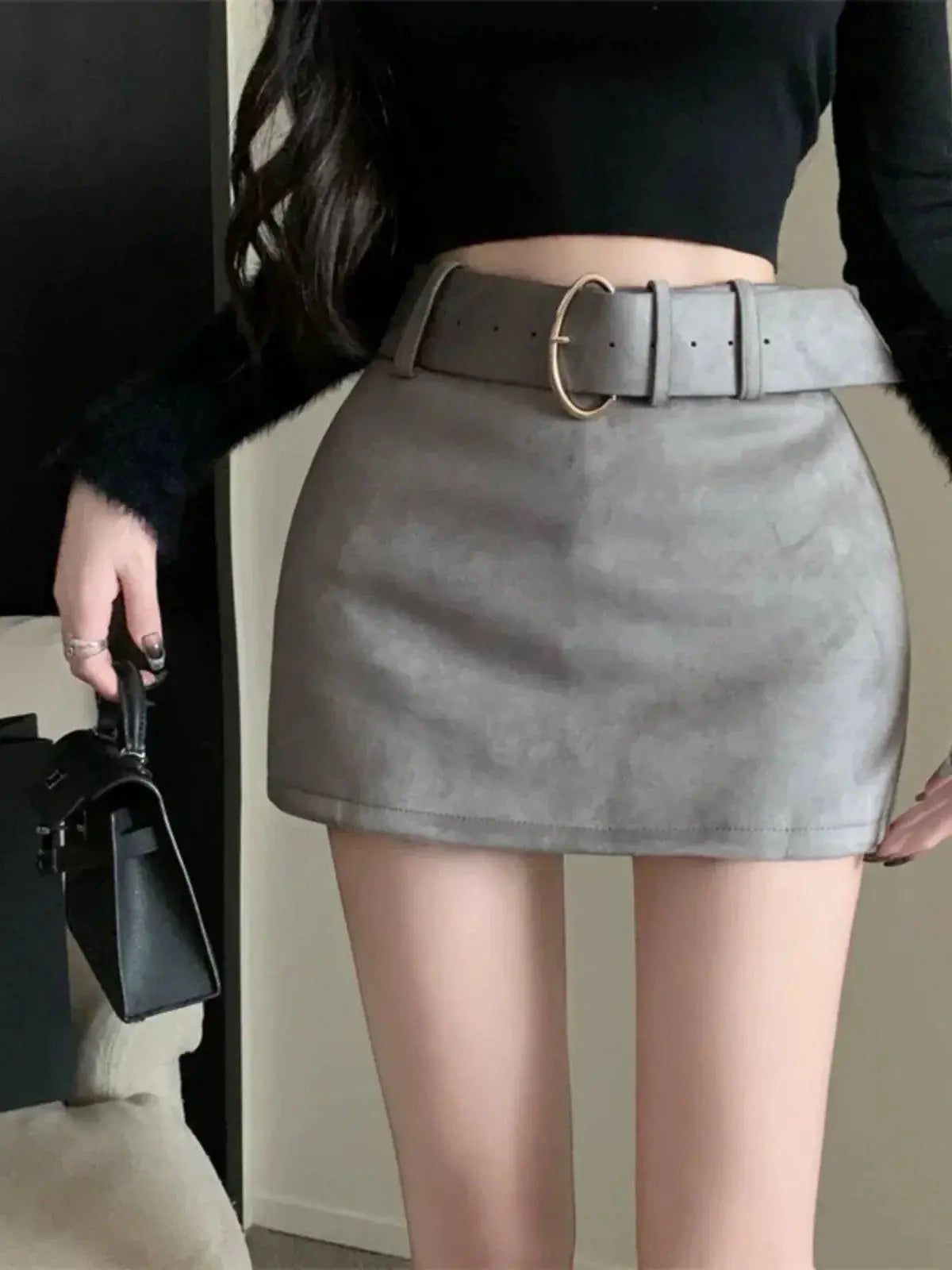 Gray Tutu Skirt High Waisted Winter Chic Essential For Women