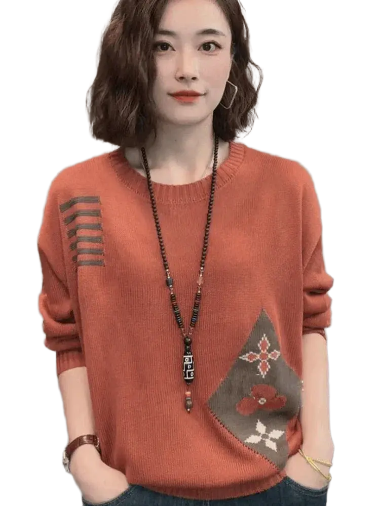 Warm Wool Blend Sweater for Office Use — product view 1