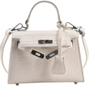 Spring Crocodile Pattern Shoulder Bag Stylish Women's Carry-On