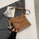 Organized Barrel Crossbody Bag for Women