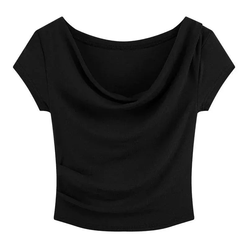 Breathable Comfort Women's Slim Fit Tee — Black