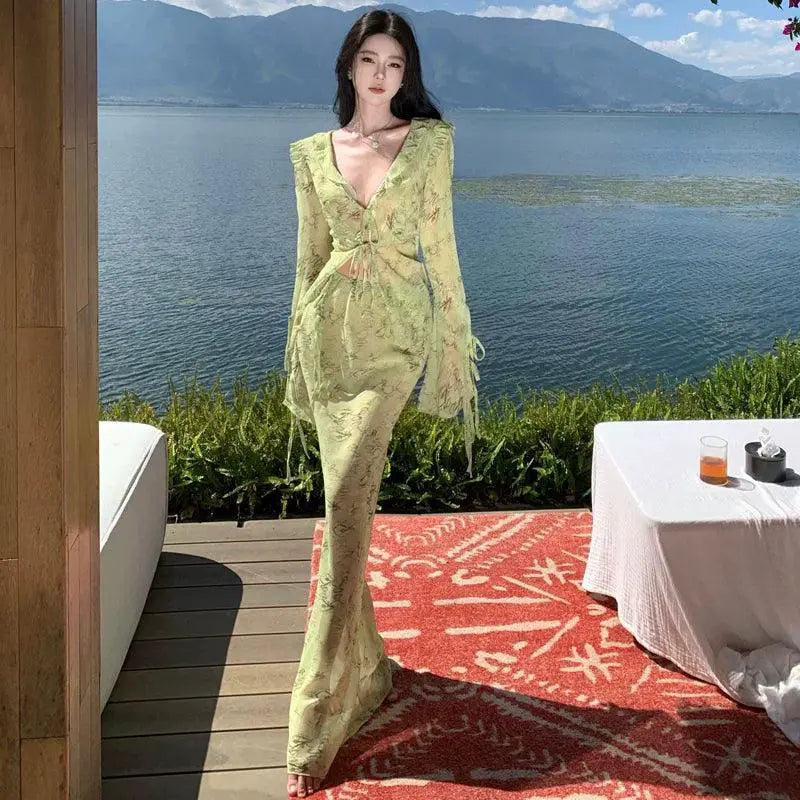 Chiffon Seaside Skirt Elegant Beachwear For Women Sunlit