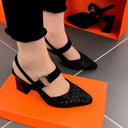 Women's Summer Baotou High Heel Hollow Sandals Size 35 40