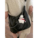 Fashionable PU Shoulder Tote Trendy Women's Carryall Bag