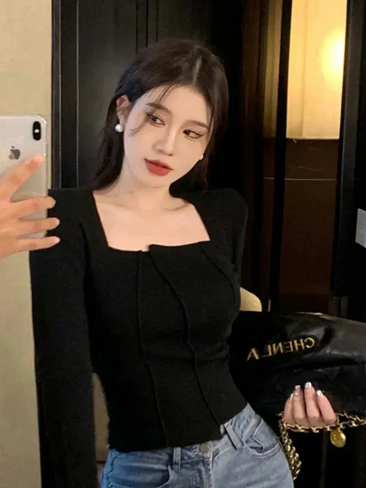 Niche Spring Long Sleeve Shirt Chic Trendy Fashion Top