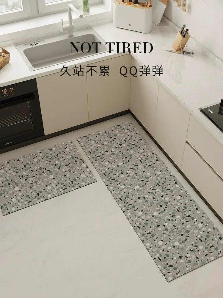 Pu Shang Kitchen Floor Mat Waterproof Oil Proof Carpet