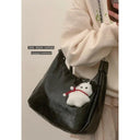 Fashionable PU Shoulder Tote Trendy Women's Carryall Bag