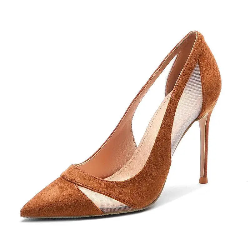 Lace Mesh High Heels Seductive Winter Glam Confidence